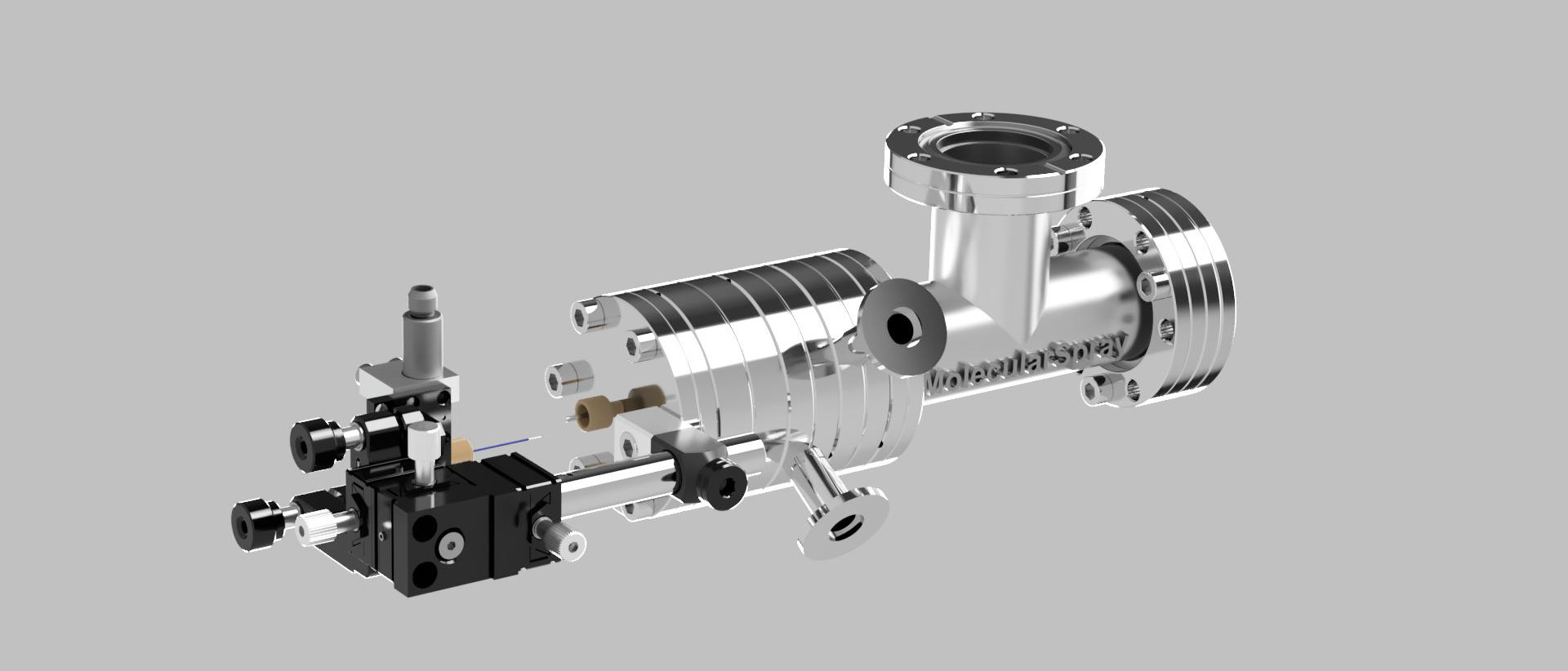 UHV4i ultra-high vacuum compatible electrospray deposition